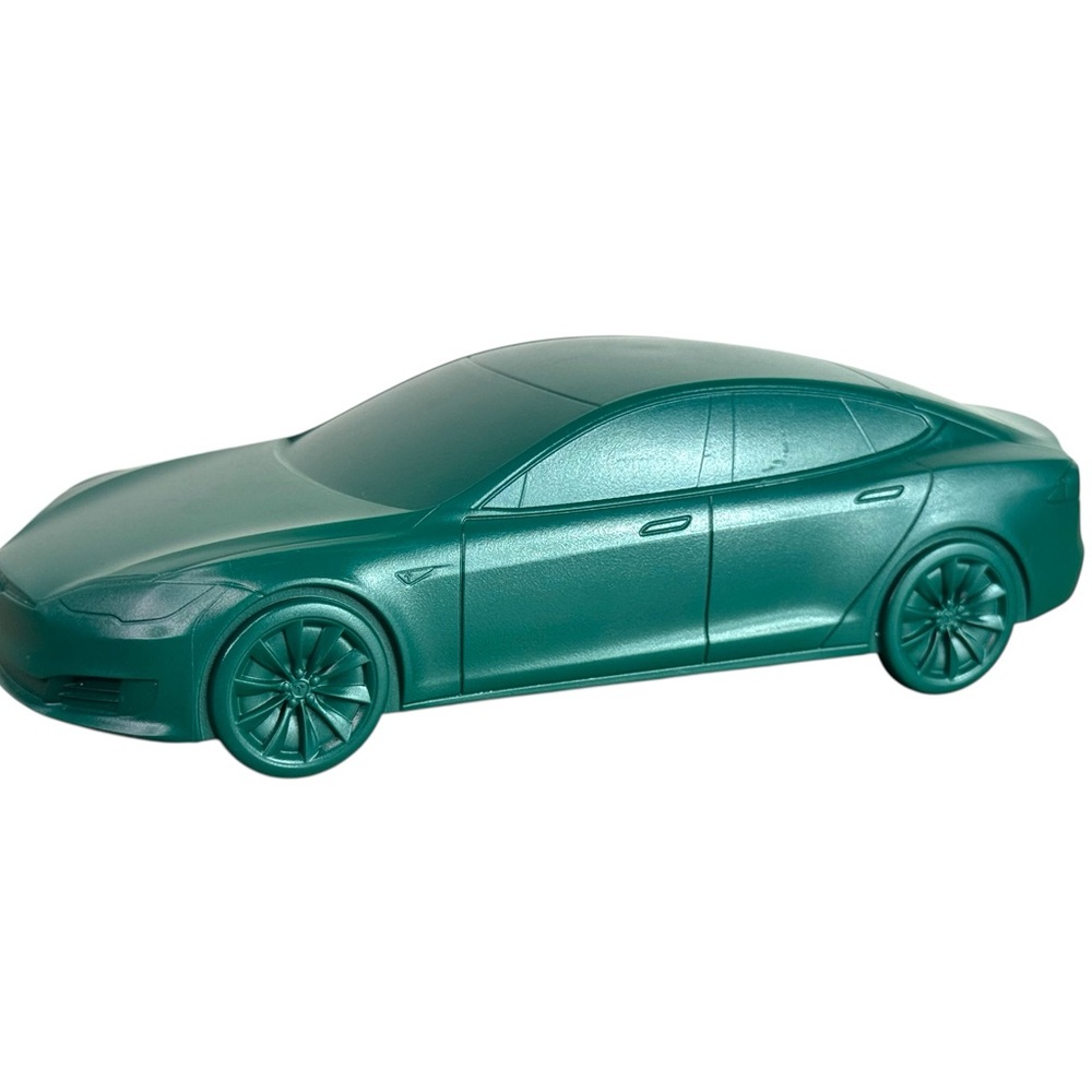 Tesla Model S Plastic Injection Mold Model Car Green - Picture 6 of 11